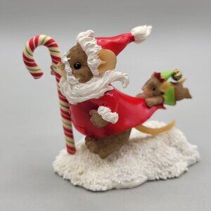 Charming Tails Hold Onto The Spirit Of Christmas And Never Let Go Figurine